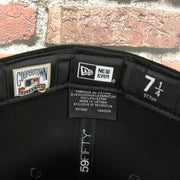 new era, cooperstown label on the Philadelphia Phillies Cooperstown Planetary Space Scenery Grey bottom | Black 59Fifty Fitted Cap