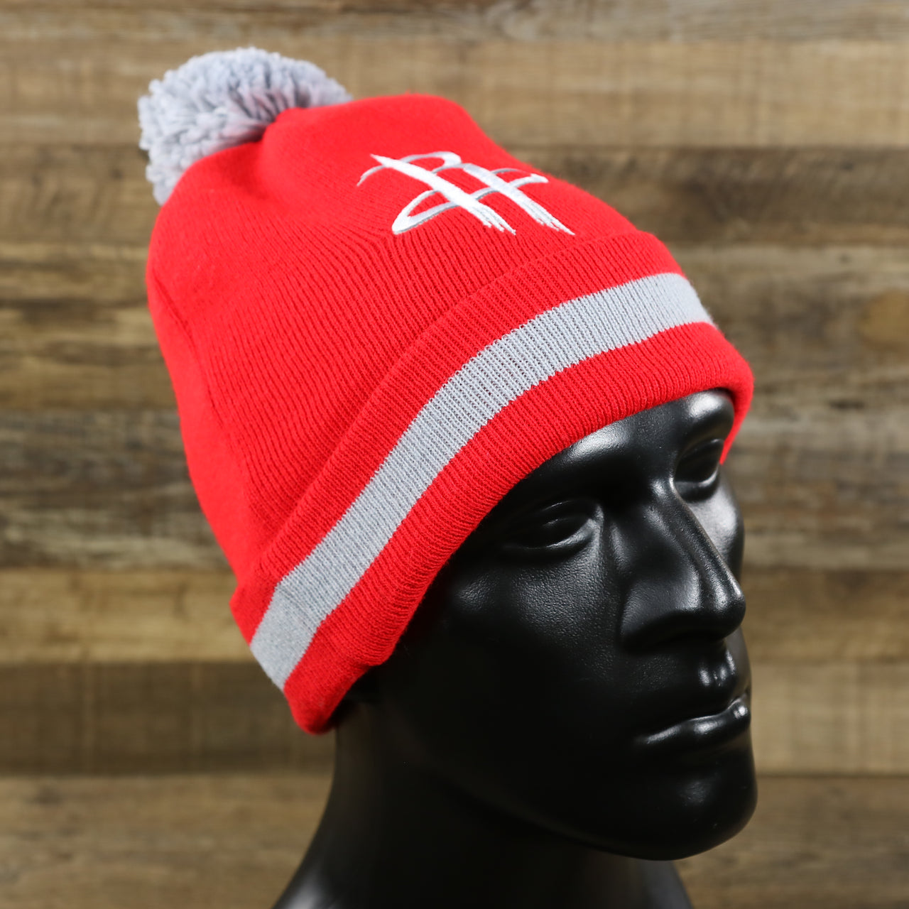 The Houston Rockets Vintage Red & Gray Beanie OSFM