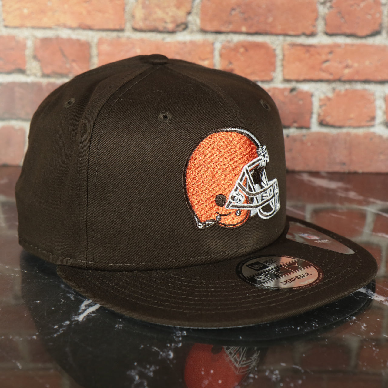 New Era Cleveland Browns NFL Grey bottom | Brown 9Fifty Snapback Hat
