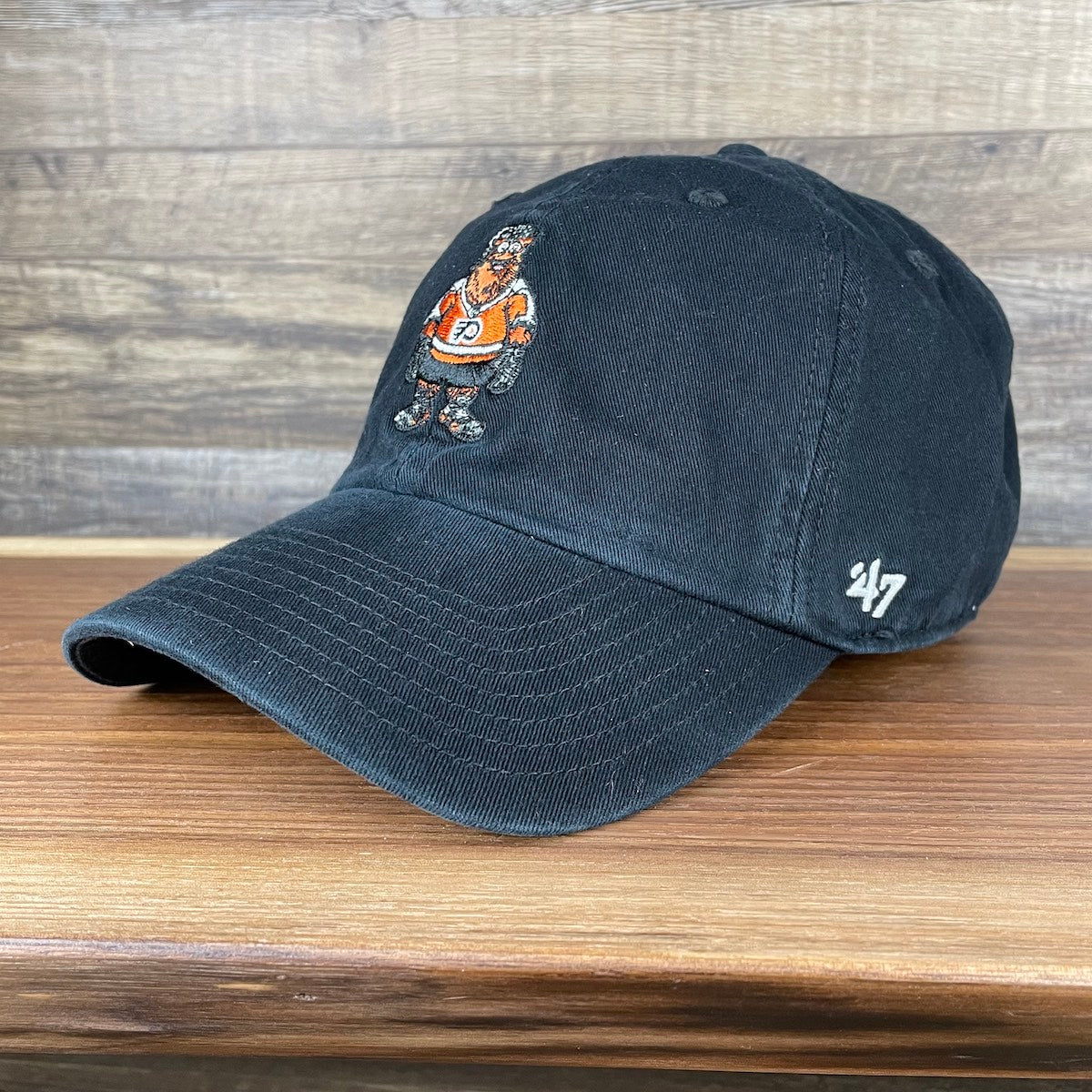 full shot of the Philadelphia Flyers Gritty Black Adjustable Dad Hat