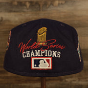 back of the Arizona Diamondbacks Cooperstown "Championship Rings" All Over Side Patch Gray Bottom 59FIFTY Fitted Cap