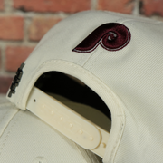 1970 phillies logo on the Philadelphia Phillies Cooperstown 1970 "Phillies" Script 1984 Phillies logo side patch Cream Snapback Hat