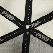 pro standard taping on the Philadelphia Phillies Cooperstown 1970 "Phillies" Script 1984 Phillies logo side patch Cream Snapback Hat