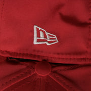 new era logo on the Kansas City Chiefs Est. 1960 side Patch NFL 100th Season Green Bottom | Red 39Thirty Flexfit Hat