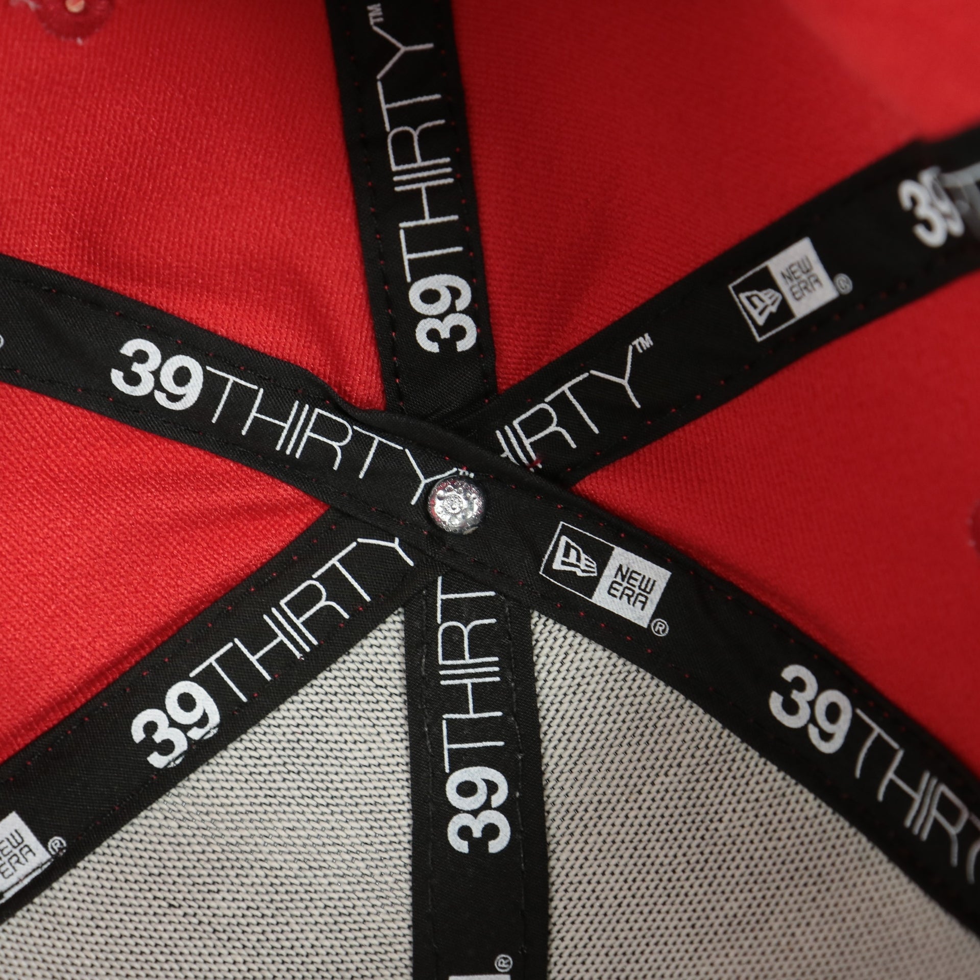 new era taping on the Kansas City Chiefs Est. 1960 side Patch NFL 100th Season Green Bottom | Red 39Thirty Flexfit Hat