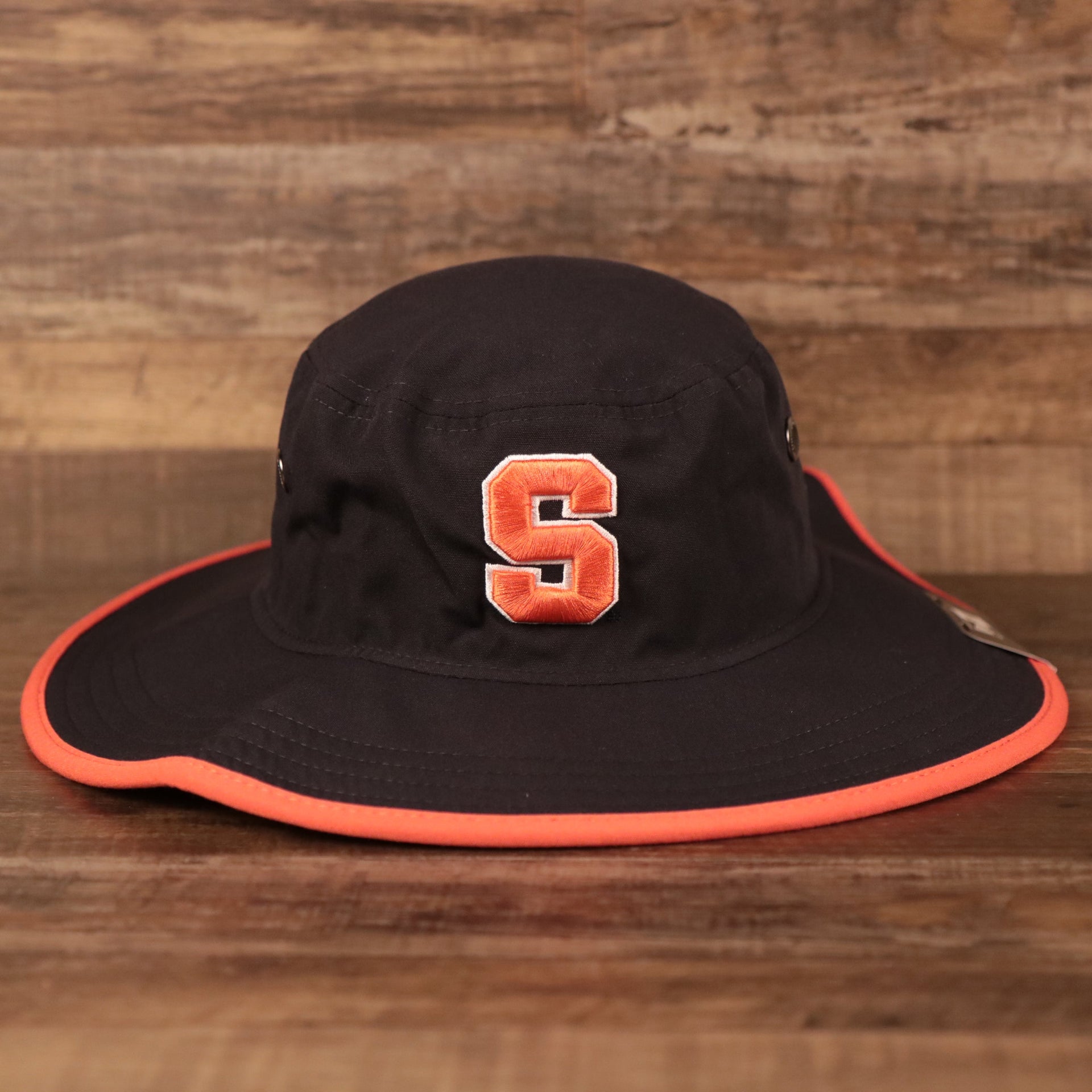 front of the Syracuse University Orange Navy Blue Panama Hat OSFM