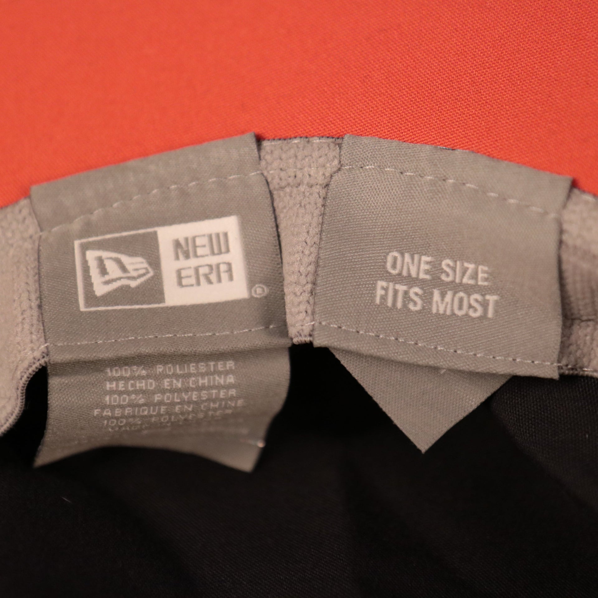 inside taping on the Syracuse University Orange Navy Blue Panama Hat OSFM