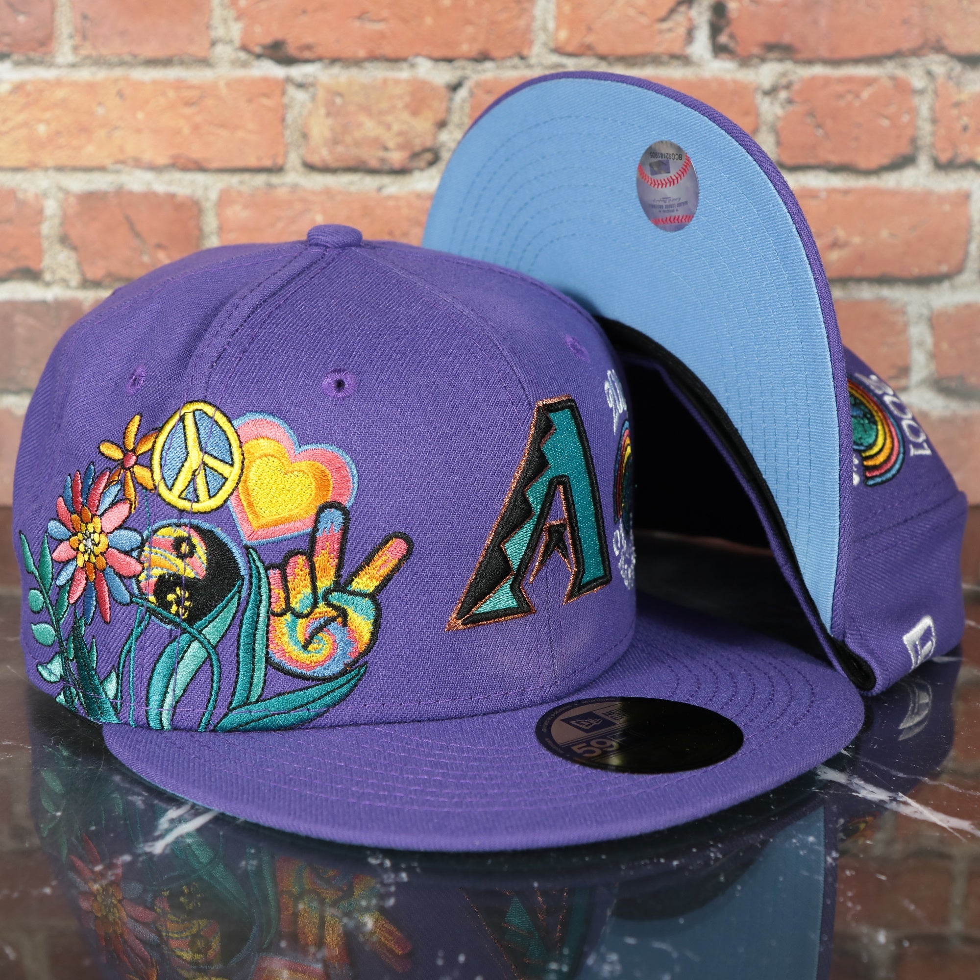 Arizona Diamondbacks GROOVY Purple Fitted Hat by New Era