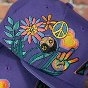 groovy patch on the Arizona Diamondbacks Cooperstown Groovy World Series Champions Patch 59Fifty Fitted Cap | New Era Groovy Side Patch 5950