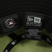 new era label on the Philadelphia Phillies 2022 Armed Forces Day / Memorial Day Side Patch Boonie Bucket Hat | Camo