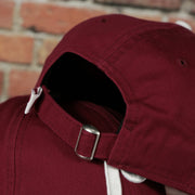 red strap on the Cooperstown Philadelphia Phillies Core Classic Adjustable 9Twenty Dad Hat | Maroon 9twenty Hat