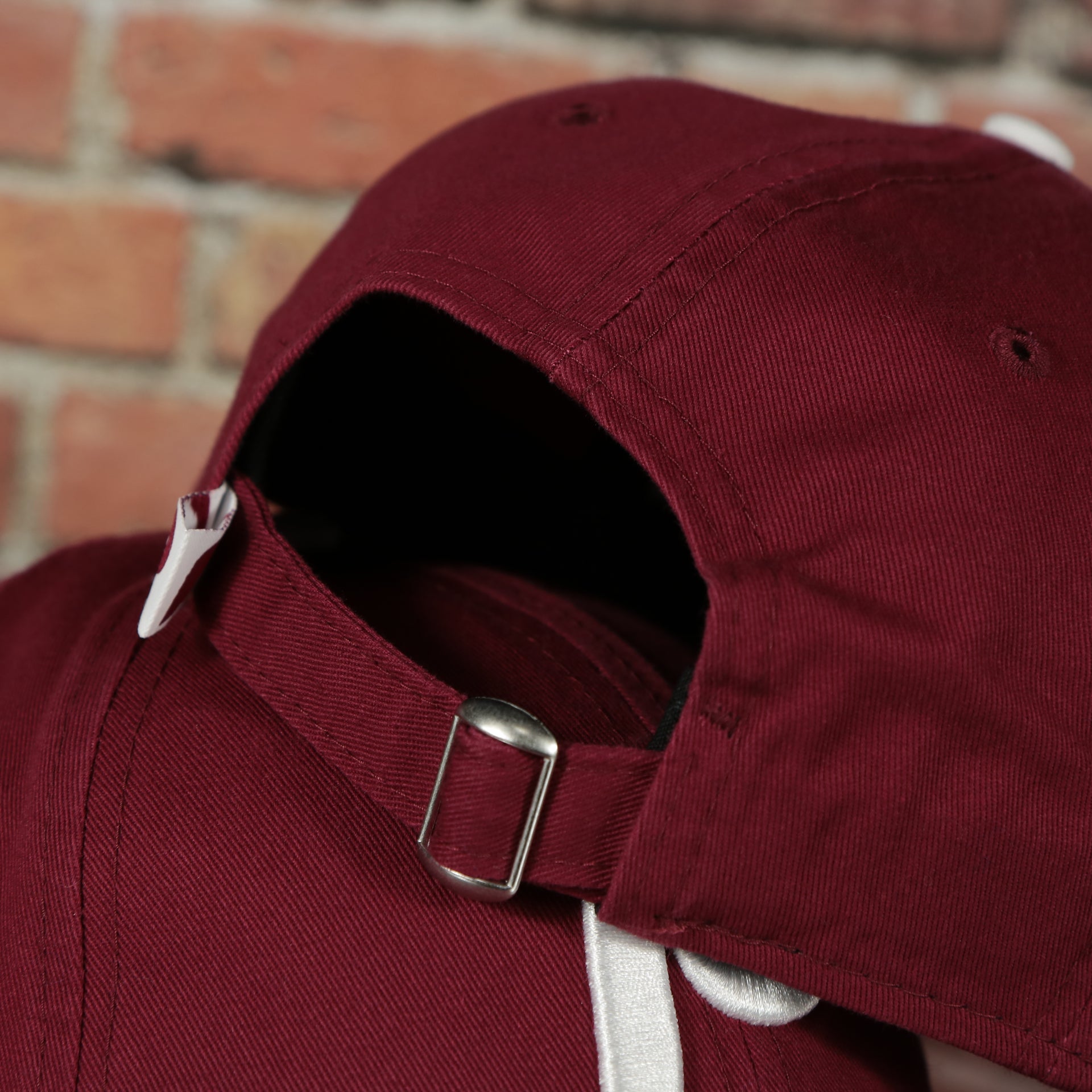 red strap on the Cooperstown Philadelphia Phillies Core Classic Adjustable 9Twenty Dad Hat | Maroon 9twenty Hat