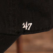 47 BRAND | PHILADELPHIA FLYERS | FLYERS LOGO FRONT | PHILADELPHIA FLYERS LETTERING BACK | FRANCHISE | FITTED HAT | BLACK |