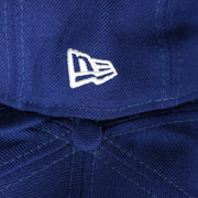 new era logo on the Los Angeles Dodgers Iced Out Side Patch Flower Star Gray Bottom Crystal Icons 59Fifty Fitted Cap