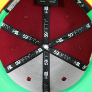 59Fifty taping on the interior of the Philadelphia Phillies 1980 World Series Side Patch "Citrus Pop" Green UV 59Fifty Fitted Cap