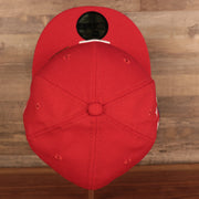 Top down view of the Philadelphia Phillies Iced Out Side Patch Bell 1776 Gray Bottom 59Fifty Fitted Cap