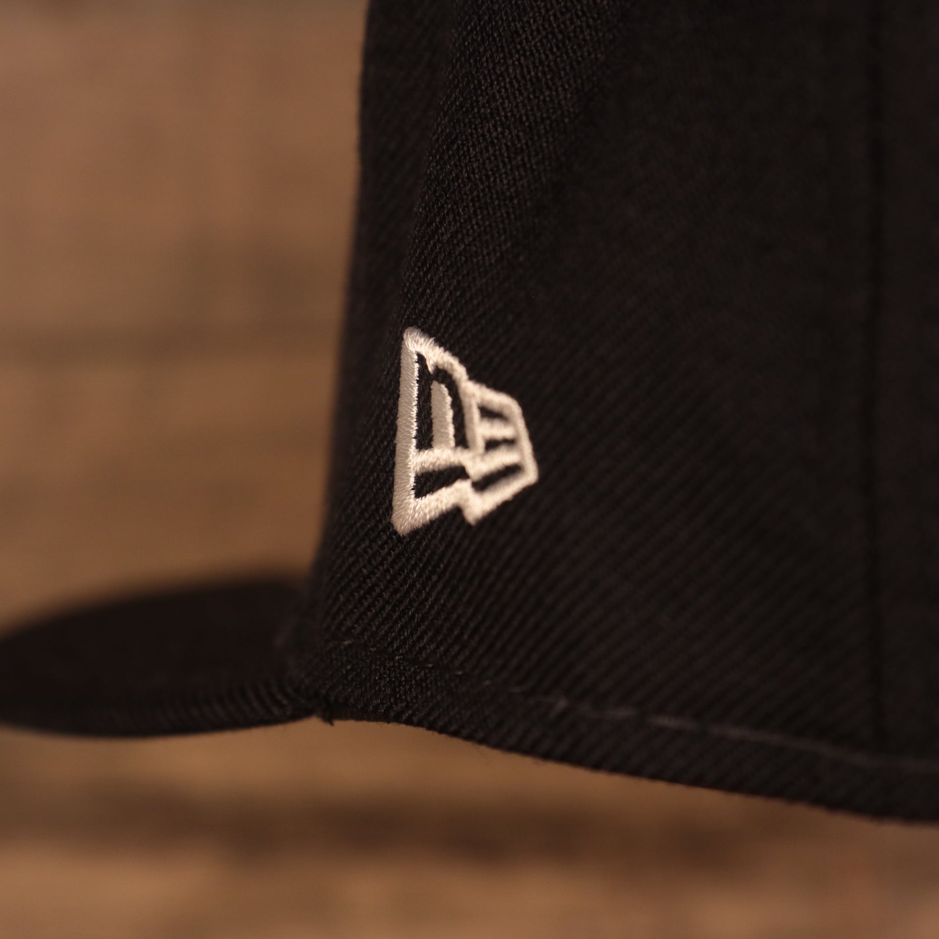 New Era flag embroidered on the Houston Astros Iced Out Side Patch Cactus Texas Flag Gray Bottom 59Fifty Fitted Cap