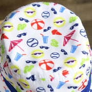 top side of the New York Mets Spring Training 2022 On Field White Toddler Bucket Hat