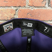 new era label on the Arizona Diamondbacks Cooperstown Groovy World Series Champions Patch 59Fifty Fitted Cap | New Era Groovy Side Patch 5950