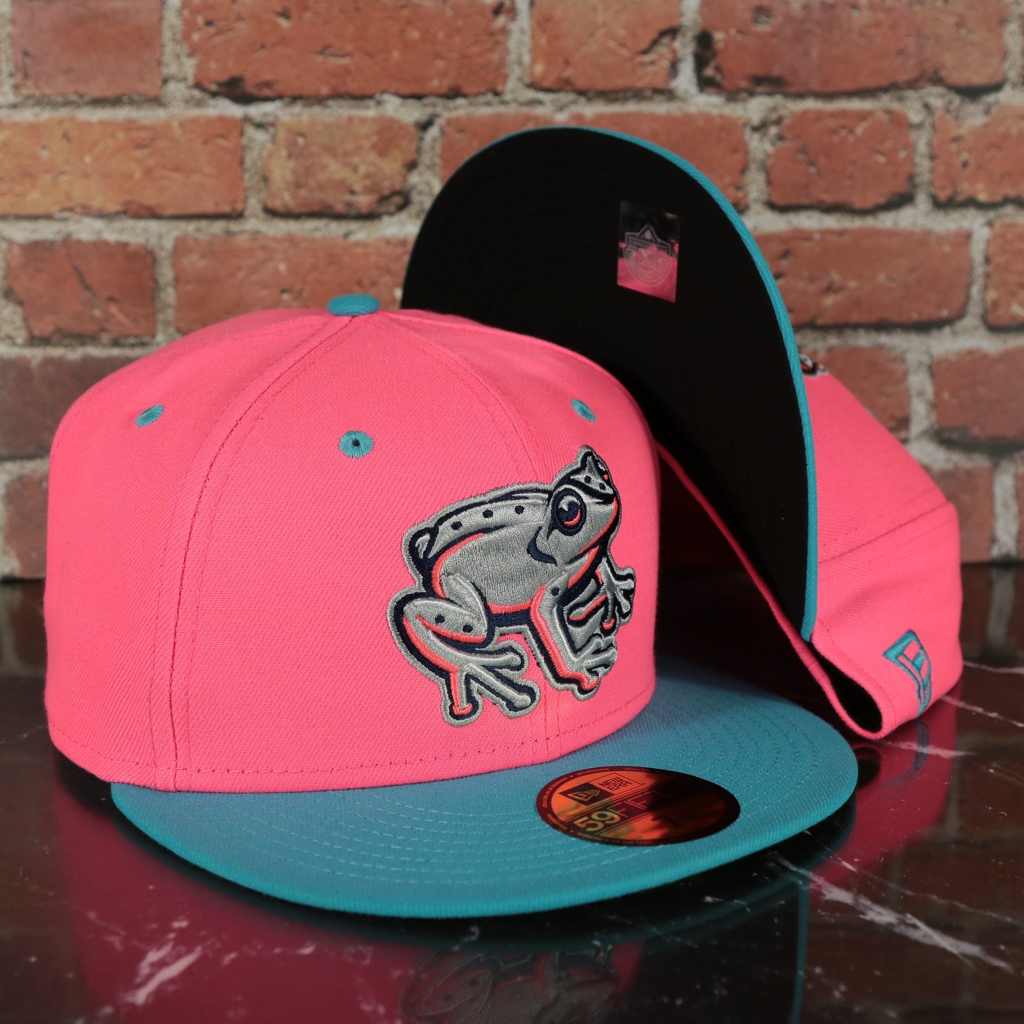 Lehigh Valley Iron Pigs COPA Pink-Blue Fitted Hat by New Era