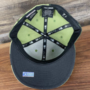 The underside of the New York Yankees 2022 Armed Forces Day / Memorial Day Side Patch 59Fifty Fitted Cap | Camo