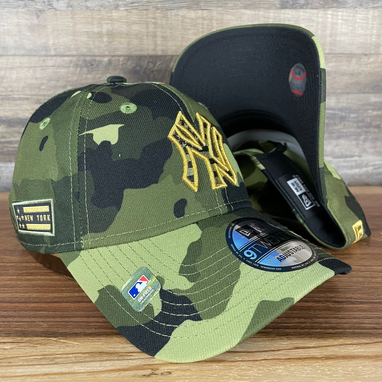 The New York Yankees 2022 Armed Forces Day / Memorial Day Side Patch 9Twenty Dad Hat