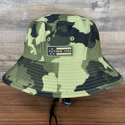 The wearer's right on the New York Yankees 2022 Armed Forces Day / Memorial Day Side Patch Boonie Bucket Hat