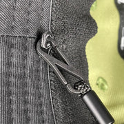 A close up of the removable chin strap on the New York Yankees 2022 Armed Forces Day / Memorial Day Side Patch Boonie Bucket Hat