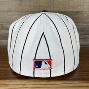 The backside of the New York Giants Cooperstown 5950 Day Side Patch Green Bottom 59Fifty Fitted Cap