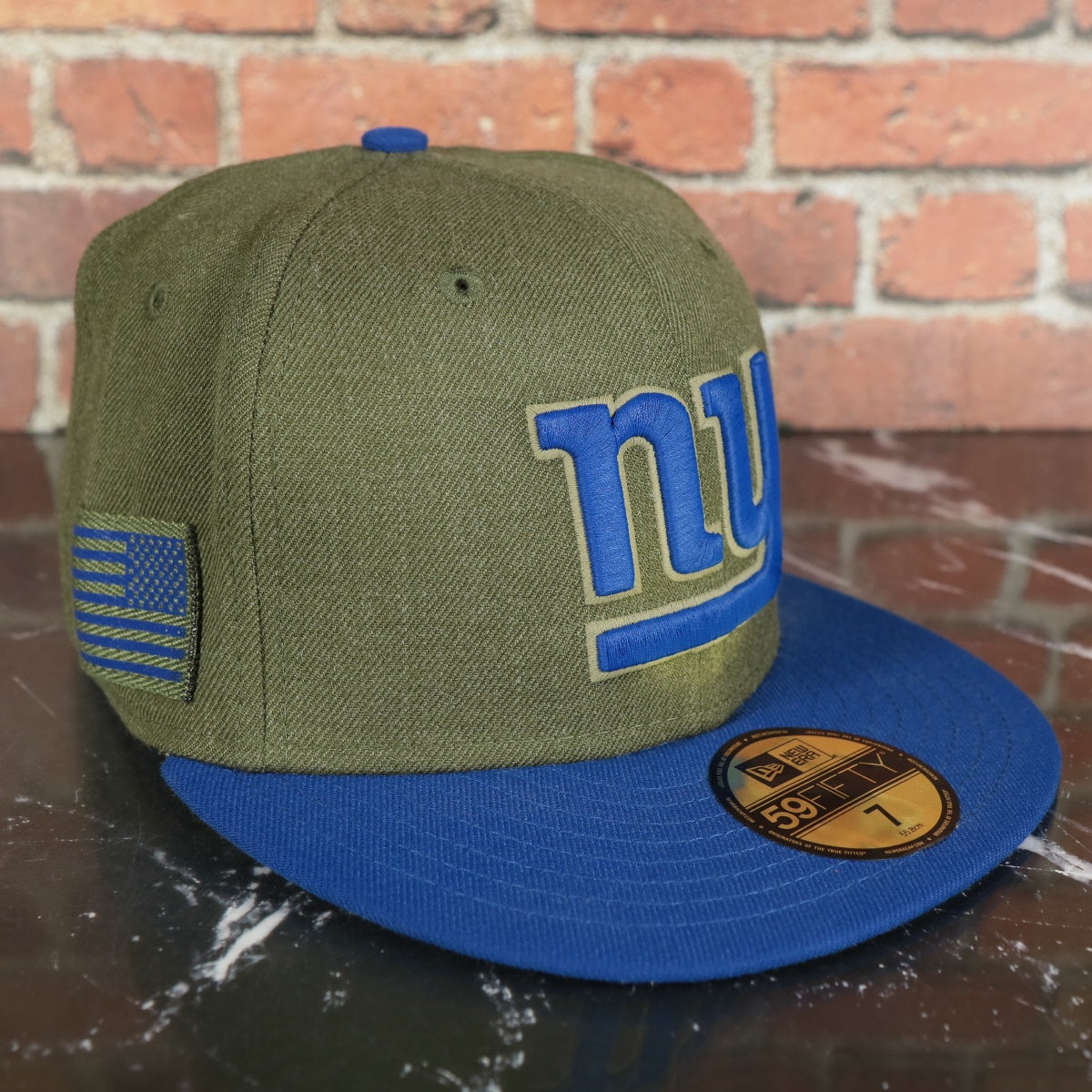 Men's New Era Royal New York Giants Patch Up Super Bowl XLII 59FIFTY Fitted Hat