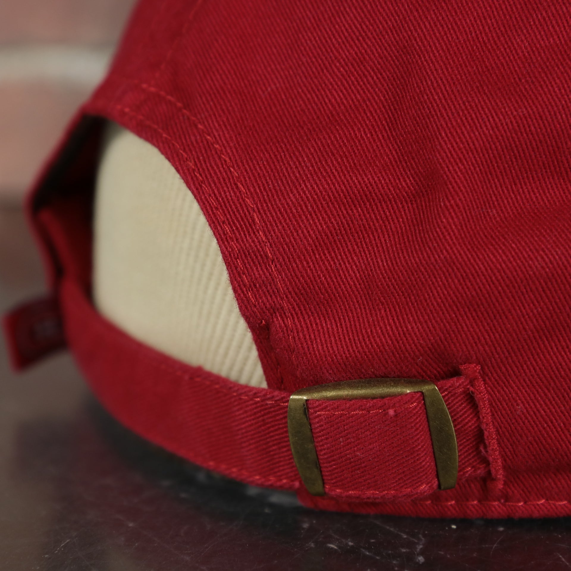 adjustable strap on the Montreal Canadiens Red Adjustable Baseball Cap