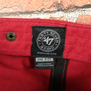 47 brand label on the Montreal Canadiens Red Adjustable Baseball Cap