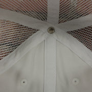 White Mesh Back Distressed Dad hat