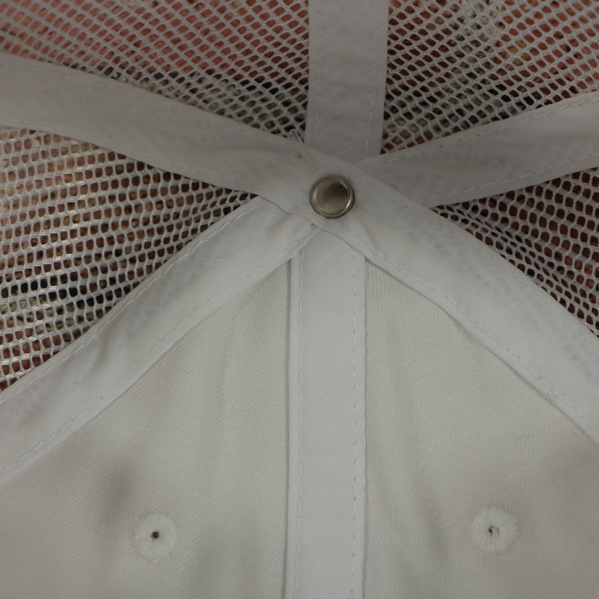 White Mesh Back Distressed Dad hat