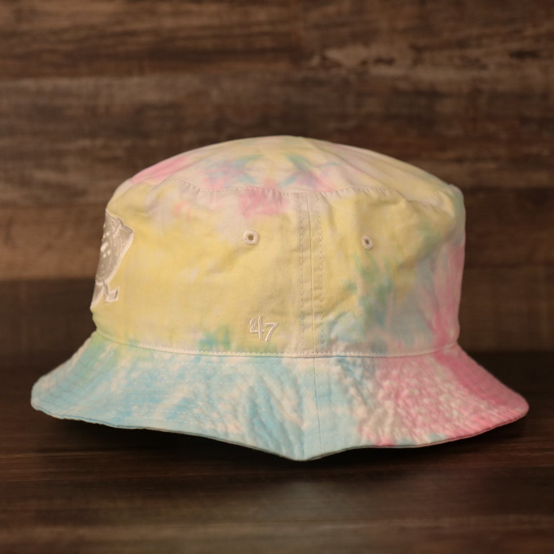 47 BRAND | ANAHEIM DUCKS | DUCKS LOGO PATCH FRONT | BUCKET HAT | TIE DYE | OSFM