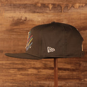 Wearer's left of the Pittsburgh Steelers NFL 2021 Crucial Catch Breast Cancer Awareness 9Fifty Snapback Hat