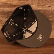 Dark gray under visor of the Pittsburgh Steelers NFL 2021 Crucial Catch Breast Cancer Awareness 9Fifty Snapback Hat