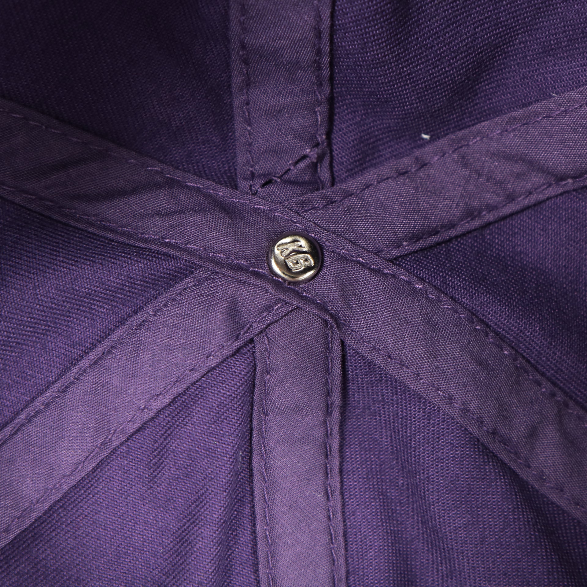 Plain Purple Distressed Dad Hat | Logo-Free Unmarked Vintage Distressed Purple Baseball Cap for Embroidery