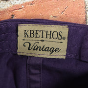 Plain Purple Distressed Dad Hat | Logo-Free Unmarked Vintage Distressed Purple Baseball Cap for Embroidery