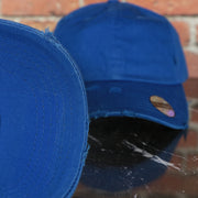 Royal Blue Blank Kid's Distressed Adjustable Dad Hat