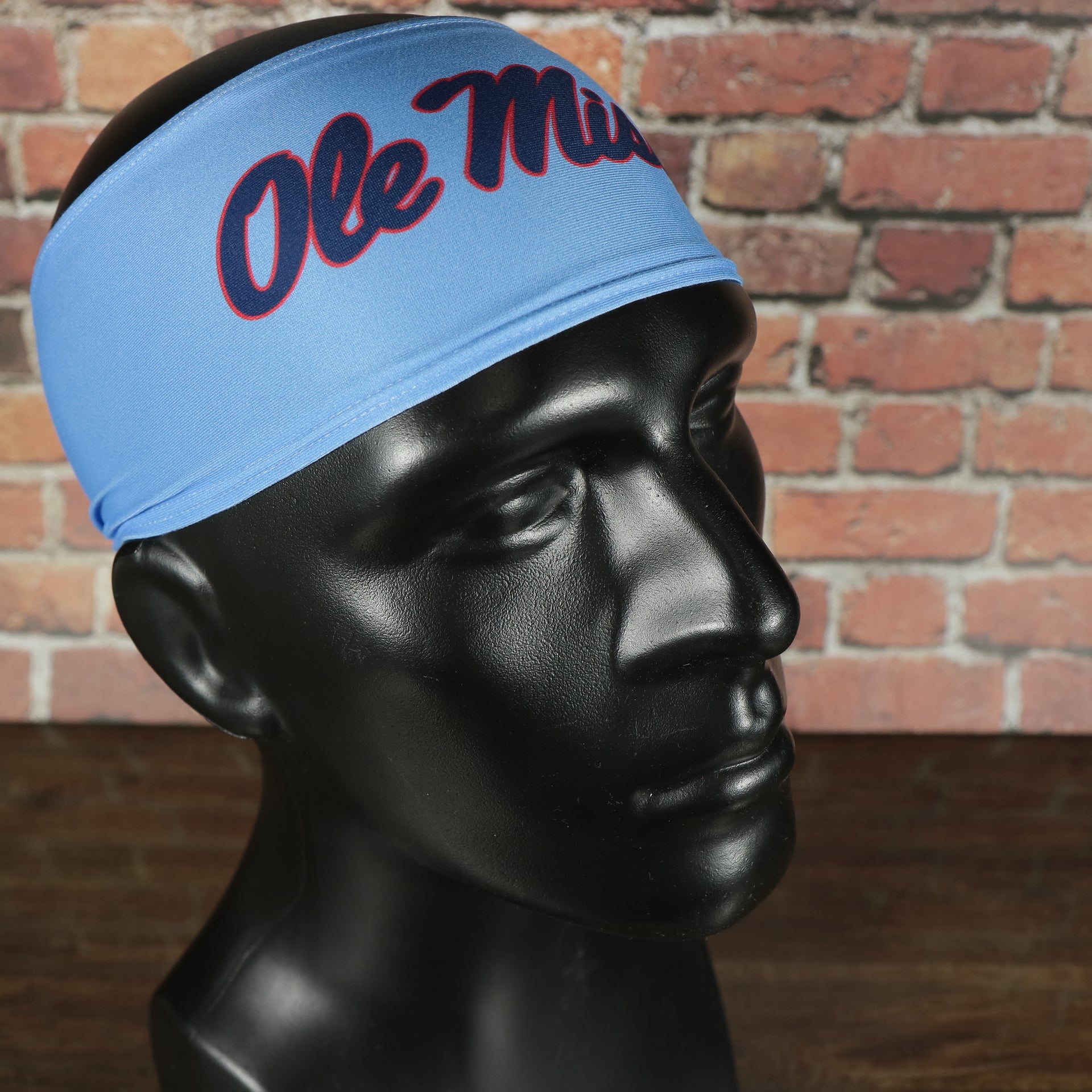 University of Mississippi Ole Miss  Moisture Wicking UPF 50+ Sky Blue Headband | Officially Licensed Junk Brands