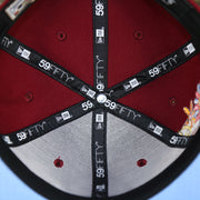 new era 59fifty taping on the interior of the Philadelphia Phillies Cooperstown Groovy World Series Champions Patch 59Fifty Fitted Cap | New Era Groovy Side Patch 5950