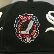 world series 1906 on the Chicago White Sox Cooperstown All Over Side Patch "Historic Champs" Gray UV 59Fifty Fitted Cap | Black 59Fifty Fitted Cap