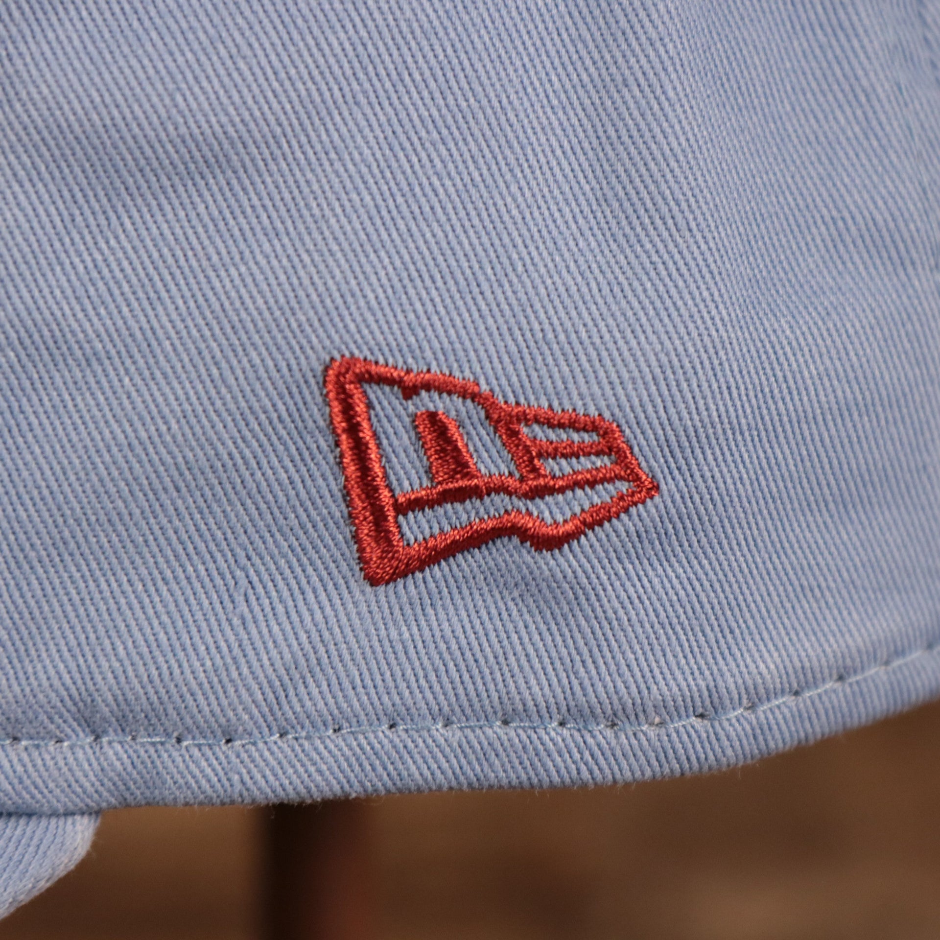 NEW ERA | PHILADELPHIA PHILLIES |  COOPERSTOWN PHILLIES LOGO FRONT | CUSTOM CAP | VINTAGE LOGO CAROLINA BLUE WITH CARDINAL LOGO | 9TWENTY DAD HAT | LIGHT BLUE | OSFM