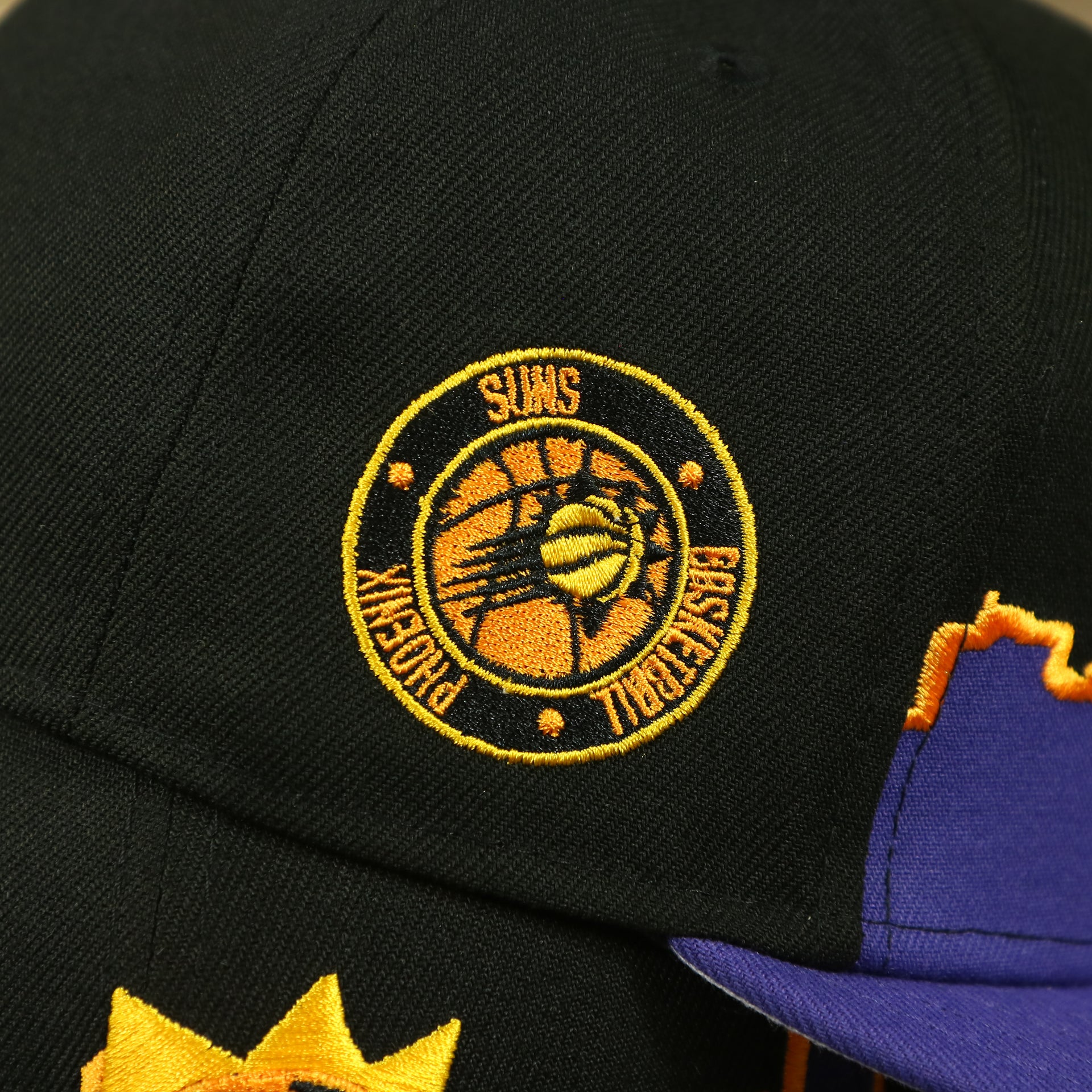 suns patch on the Phoenix Suns City Skyline Side Patch 9Fifty Snapback Hat | Phoenix Skyline 950