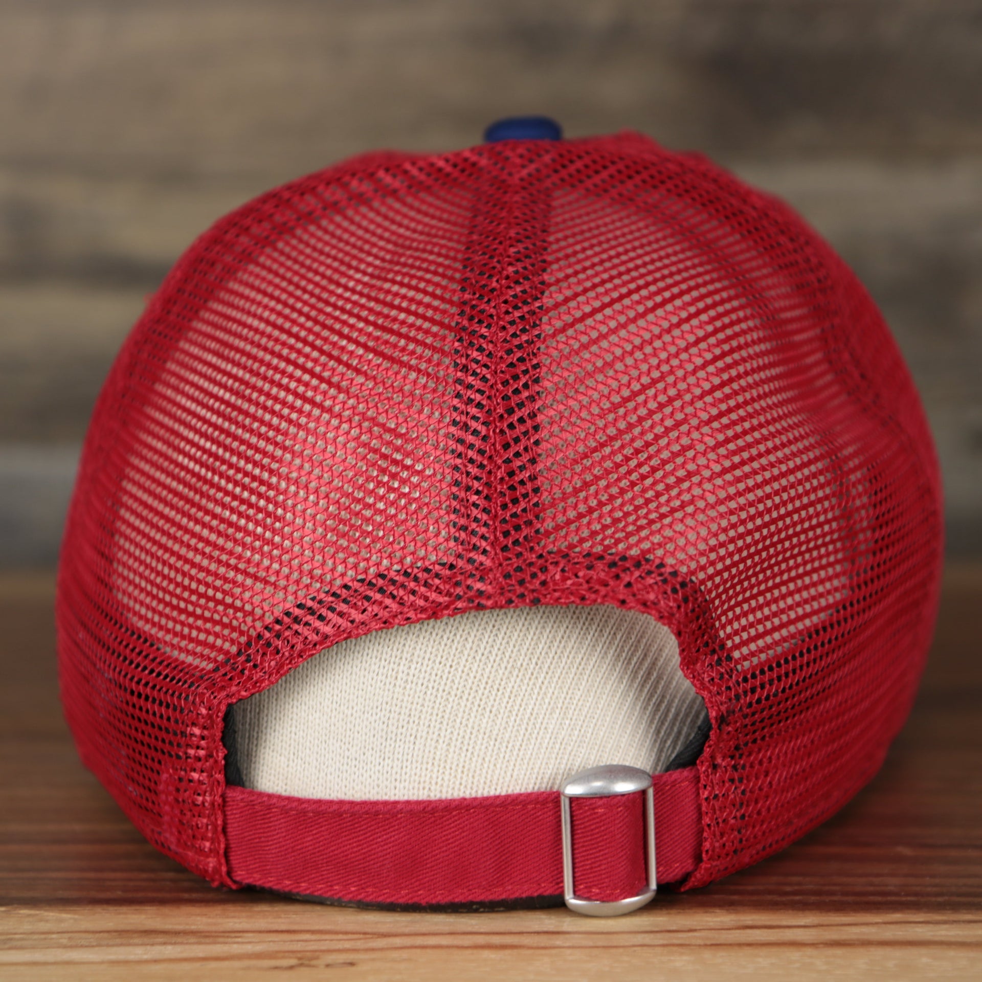 Back of the Philadelphia Phillies 2022 MLB Batting Practice On-Field Spring Training 9Twenty Trucker Dad Hat