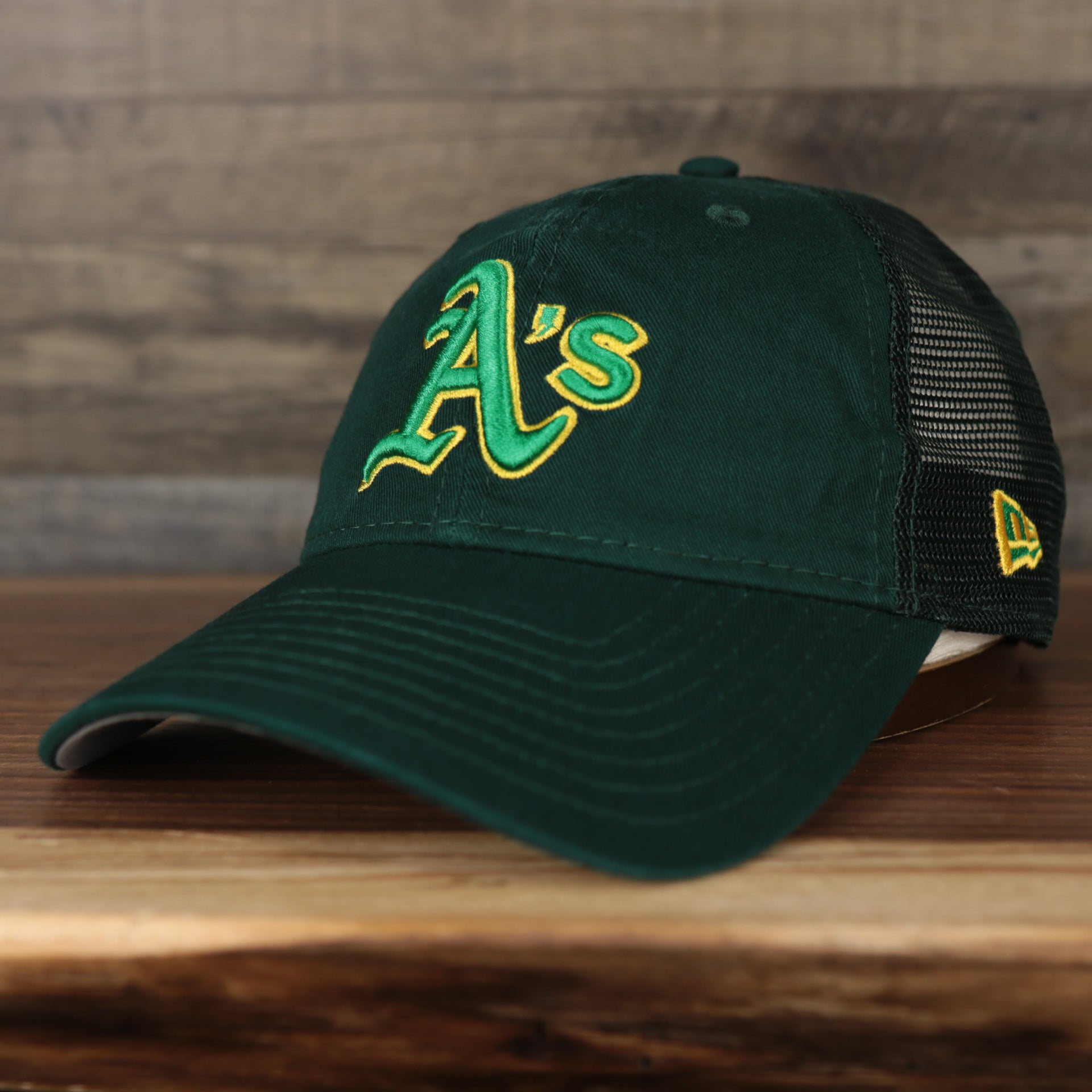 Oakland Athletics 2022 MLB Batting Practice On-Field Spring Training 9Twenty Trucker Dad Hat