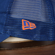 Wearer's left of the New York Mets 2022 MLB Batting Practice 9Twenty Trucker Dad Hat