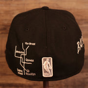 Back of the Brooklyn Nets City Transit All Over Side Patch Gray Bottom 59Fifty Fitted Cap