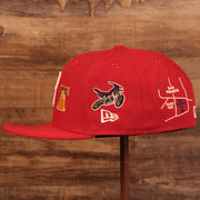 Wearer's left of the Philadelphia Phillies City Transit All Over Side Patch Gray Bottom 59Fifty Fitted Cap